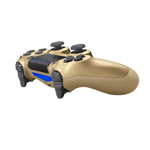 gold ps4 controller